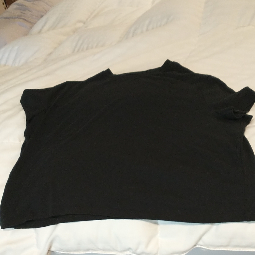 GAP Black Oversized Polo T-Shirt